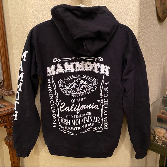 Hanes Other - SOLD!!! MAMMOTH Black Graphic Hoodie Size Small-Unisex